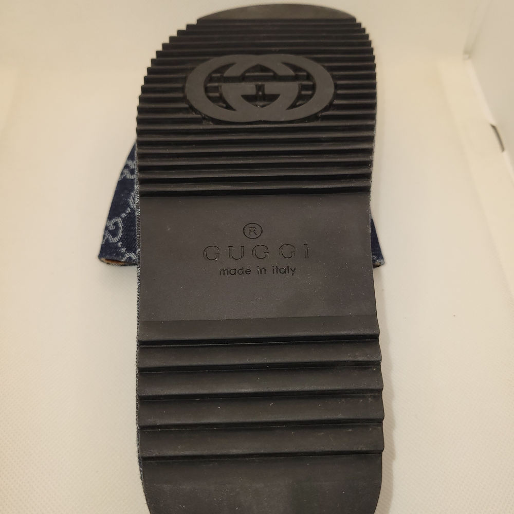 Gucci Women's Angelina Platform Slude Sandals GG Denim Size 42/10.5 US - Picture 4 of 15